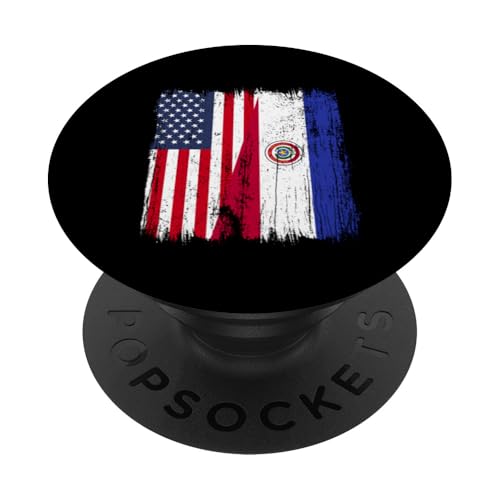 Amerika Paraguay Halbflagge Amerikanische Paraguayische Wurzeln PopSockets Klebender PopGrip Amerika Paraguay Halbflagge Amerikanische Paraguayische Wurzeln PopSockets Klebender PopGrip von Paraguay Flag Designs Proud Paraguayan Roots