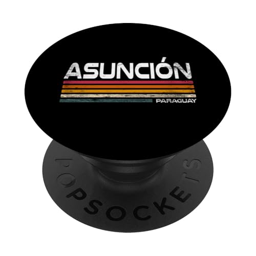Asuncion Paraguay Retro Paraguayische Hauptstadt Design PopSockets Klebender PopGrip Asuncion Paraguay Retro Paraguayische Hauptstadt Design PopSockets Klebender PopGrip von Paraguay Flag Designs Proud Paraguayan Roots