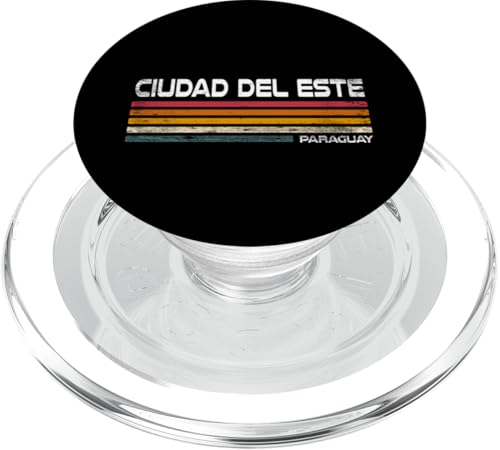 Ciudad Del Este, Paraguay, Retrodesign PopSockets PopGrip für MagSafe Ciudad Del Este, Paraguay, Retrodesign PopSockets PopGrip für MagSafe von Paraguay Flag Designs Proud Paraguayan Roots