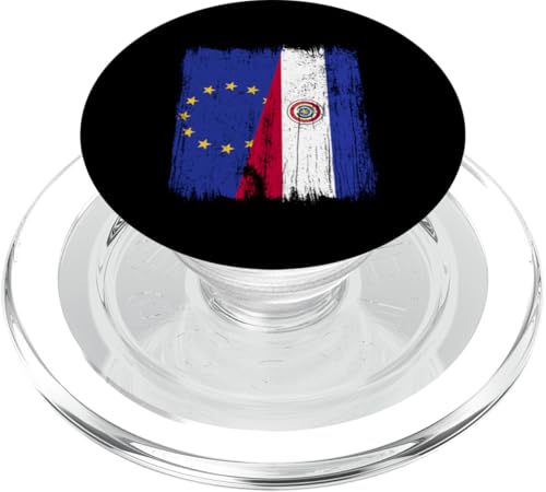 EU Paraguay Halbflagge Europäische Union Paraguayische Wurzeln PopSockets PopGrip für MagSafe EU Paraguay Halbflagge Europäische Union Paraguayische Wurzeln PopSockets PopGrip für MagSafe von Paraguay Flag Designs Proud Paraguayan Roots
