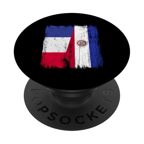 Frankreich Paraguay Halbflagge Französische Paraguayische Wurzeln PopSockets Klebender PopGrip von Paraguay Flag Designs Proud Paraguayan Roots