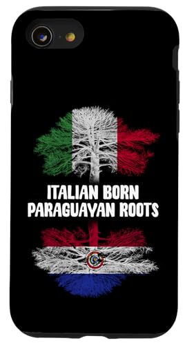 Italienische Paraguayische Wurzeln Italien Paraguay Vorfahren Hülle für iPhone SE (2020) / 7 / 8 von Paraguay Flag Designs Proud Paraguayan Roots