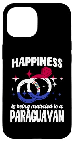 Paraguay Ehefrau Ehemann sagt Happy Married To Paraguayan Hülle für iPhone 15 von Paraguay Flag Designs Proud Paraguayan Roots