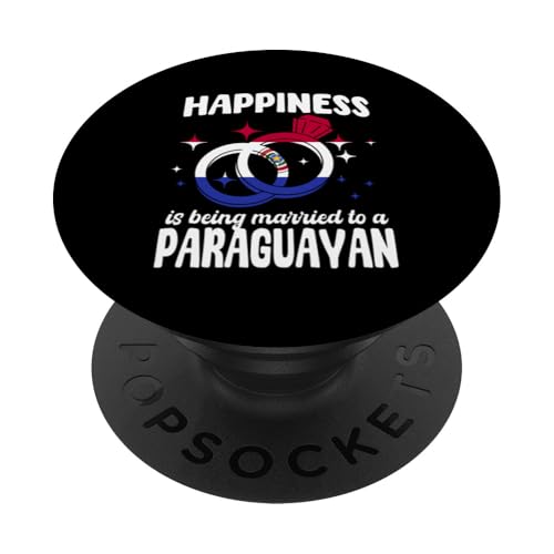 Paraguay Ehefrau Ehemann sagt Happy Married To Paraguayan PopSockets Klebender PopGrip Paraguay Ehefrau Ehemann sagt Happy Married To Paraguayan PopSockets Klebender PopGrip von Paraguay Flag Designs Proud Paraguayan Roots