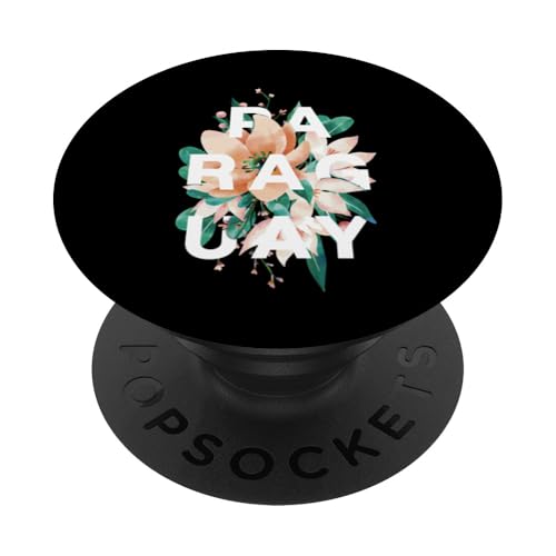 Paraguay Floral Design Paraguayan Flower Motiv PopSockets Klebender PopGrip Paraguay Floral Design Paraguayan Flower Motiv PopSockets Klebender PopGrip von Paraguay Flag Designs Proud Paraguayan Roots