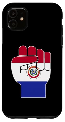Paraguay Pride Paraguayische Flagge erhöhte Faust Hülle für iPhone 11 Paraguay Pride Paraguayische Flagge erhöhte Faust Hülle für iPhone 11 von Paraguay Flag Designs Proud Paraguayan Roots