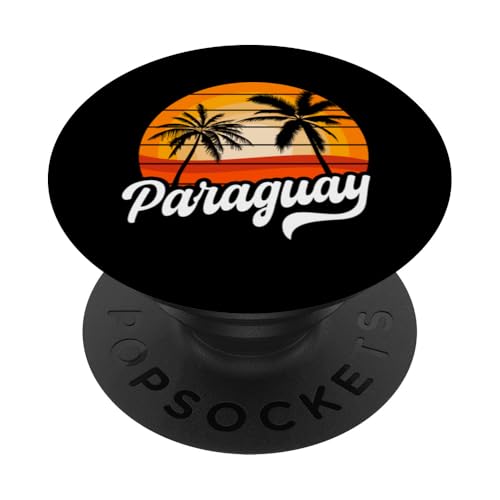 Paraguay Retro Design Paraguayischer Sonnenuntergang PopSockets Klebender PopGrip Paraguay Retro Design Paraguayischer Sonnenuntergang PopSockets Klebender PopGrip von Paraguay Flag Designs Proud Paraguayan Roots