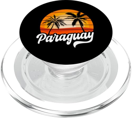 Paraguay Retro Design Paraguayischer Sonnenuntergang PopSockets PopGrip für MagSafe Paraguay Retro Design Paraguayischer Sonnenuntergang PopSockets PopGrip für MagSafe von Paraguay Flag Designs Proud Paraguayan Roots