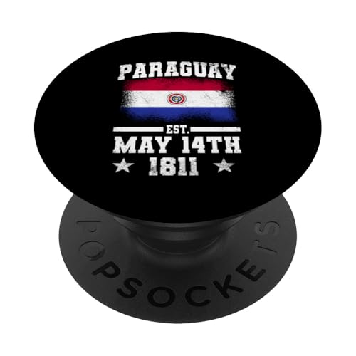 Paraguay gegründet am 14. Mai 1811 Paraguayische Unabhängigkeit PopSockets Klebender PopGrip Paraguay gegründet am 14. Mai 1811 Paraguayische Unabhängigkeit PopSockets Klebender PopGrip von Paraguay Flag Designs Proud Paraguayan Roots