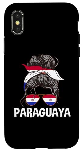 Paraguaya Mädchen Unordentlicher Haarknoten Stolze Paraguayische Frauen Hülle für iPhone X/XS Paraguaya Mädchen Unordentlicher Haarknoten Stolze Paraguayische Frauen Hülle für iPhone X/XS von Paraguay Flag Designs Proud Paraguayan Roots