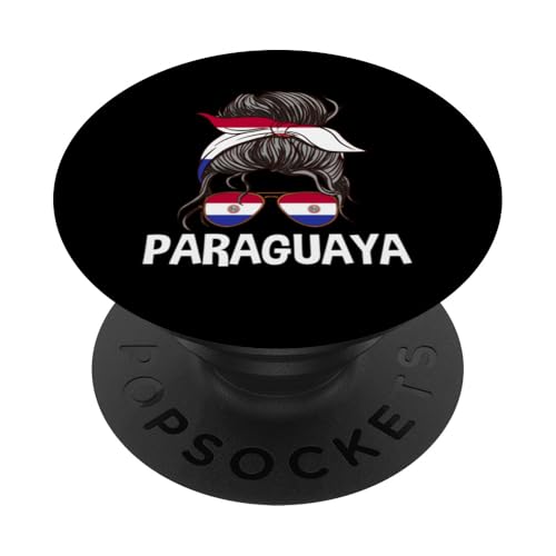 Paraguaya Mädchen Unordentlicher Haarknoten Stolze Paraguayische Frauen PopSockets Klebender PopGrip Paraguaya Mädchen Unordentlicher Haarknoten Stolze Paraguayische Frauen PopSockets Klebender PopGrip von Paraguay Flag Designs Proud Paraguayan Roots