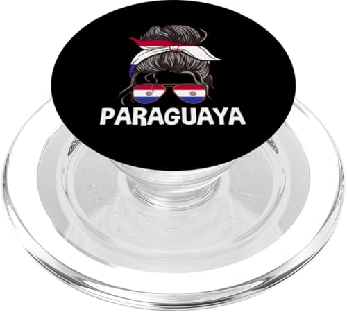 Paraguaya Mädchen Unordentlicher Haarknoten Stolze Paraguayische Frauen PopSockets PopGrip für MagSafe Paraguaya Mädchen Unordentlicher Haarknoten Stolze Paraguayische Frauen PopSockets PopGrip für MagSafe von Paraguay Flag Designs Proud Paraguayan Roots