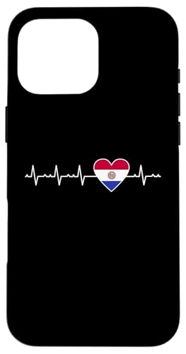 Paraguayische Flagge Herzschlag Liebe Paraguay Hülle für iPhone 16 Pro Max Paraguayische Flagge Herzschlag Liebe Paraguay Hülle für iPhone 16 Pro Max von Paraguay Flag Designs Proud Paraguayan Roots