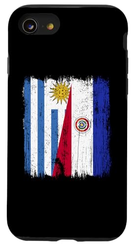 Uruguay Paraguay Halbflagge Uruguayische Paraguayische Wurzeln Hülle für iPhone SE (2020) / 7 / 8 von Paraguay Flag Designs Proud Paraguayan Roots