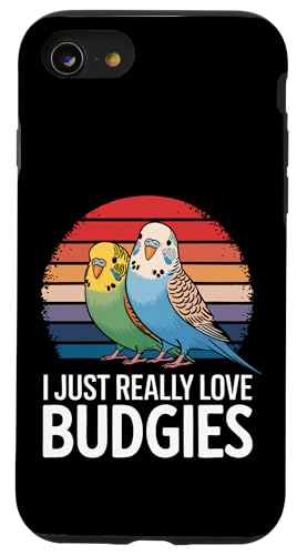Sittich I Just Really Love Wellensittiche Hülle für iPhone SE (2020) / 7 / 8 von Parakeet Budgie Bird Animal