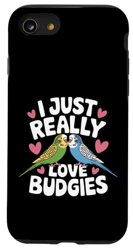Sittich I Just Really Love Wellensittiche Hülle für iPhone SE (2020) / 7 / 8 von Parakeet Budgie Bird Animal