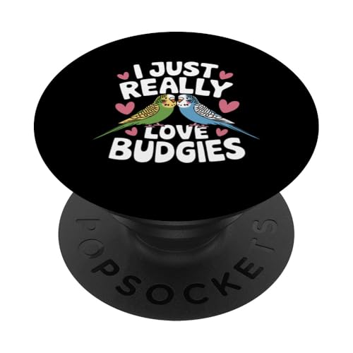 Sittich I Just Really Love Wellensittiche PopSockets Klebender PopGrip Sittich I Just Really Love Wellensittiche PopSockets Klebender PopGrip von Parakeet Budgie Bird Animal