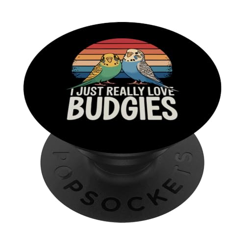 Sittich I Just Really Love Wellensittiche PopSockets Klebender PopGrip Sittich I Just Really Love Wellensittiche PopSockets Klebender PopGrip von Parakeet Budgie Bird Animal