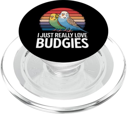 Sittich I Just Really Love Wellensittiche PopSockets PopGrip für MagSafe Sittich I Just Really Love Wellensittiche PopSockets PopGrip für MagSafe von Parakeet Budgie Bird Animal