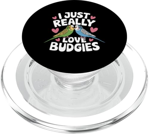 Sittich I Just Really Love Wellensittiche PopSockets PopGrip für MagSafe Sittich I Just Really Love Wellensittiche PopSockets PopGrip für MagSafe von Parakeet Budgie Bird Animal