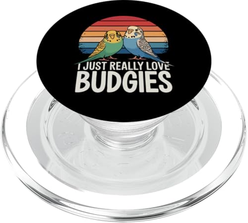 Sittich I Just Really Love Wellensittiche PopSockets PopGrip für MagSafe Sittich I Just Really Love Wellensittiche PopSockets PopGrip für MagSafe von Parakeet Budgie Bird Animal