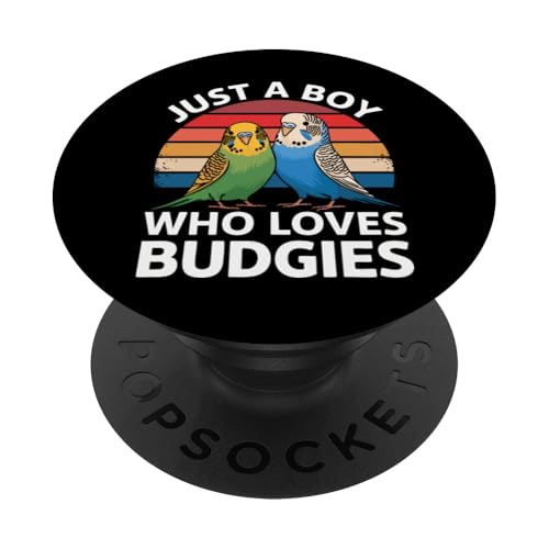 Sittich Just A Boy Who Loves Wellensittich PopSockets Klebender PopGrip Sittich Just A Boy Who Loves Wellensittich PopSockets Klebender PopGrip von Parakeet Budgie Bird Animal