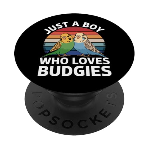 Sittich Just A Boy Who Loves Wellensittich PopSockets Klebender PopGrip Sittich Just A Boy Who Loves Wellensittich PopSockets Klebender PopGrip von Parakeet Budgie Bird Animal