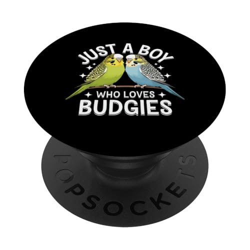 Sittich Just A Boy Who Loves Wellensittich PopSockets Klebender PopGrip Sittich Just A Boy Who Loves Wellensittich PopSockets Klebender PopGrip von Parakeet Budgie Bird Animal