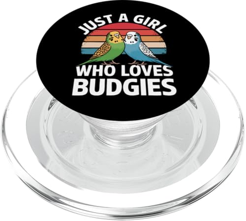 Sittich Just A Girl Who Loves Wellensittich PopSockets PopGrip für MagSafe Sittich Just A Girl Who Loves Wellensittich PopSockets PopGrip für MagSafe von Parakeet Budgie Bird Animal