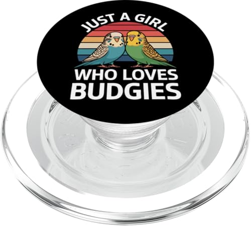 Sittich Just A Girl Who Loves Wellensittich PopSockets PopGrip für MagSafe Sittich Just A Girl Who Loves Wellensittich PopSockets PopGrip für MagSafe von Parakeet Budgie Bird Animal