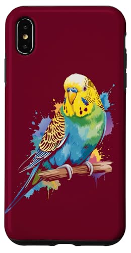 Aquarell Wellensittich Arbeit Wellensittich Hülle für iPhone XS Max von Parakeet Lover Gifts & Budgie Tees