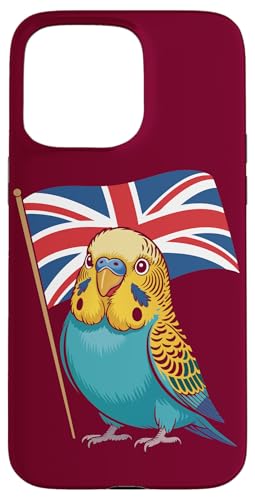 Britischer Wellensittich, Wellensittich, Großbritannien Hülle für iPhone 15 Pro Max Britischer Wellensittich, Wellensittich, Großbritannien Hülle für iPhone 15 Pro Max von Parakeet Lover Gifts & Budgie Tees