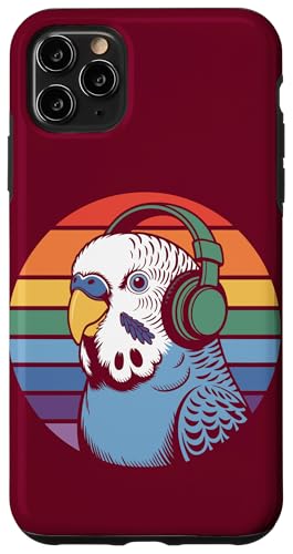 Budgie Sittich Kopfhörer DJ Wellensittich Hülle für iPhone 11 Pro Max von Parakeet Lover Gifts & Budgie Tees