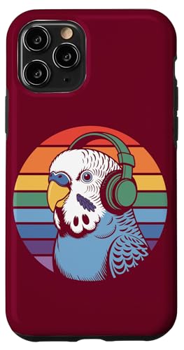 Budgie Sittich Kopfhörer DJ Wellensittich Hülle für iPhone 11 Pro von Parakeet Lover Gifts & Budgie Tees