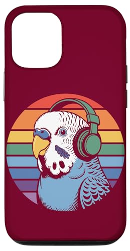 Budgie Sittich Kopfhörer DJ Wellensittich Hülle für iPhone 12/12 Pro von Parakeet Lover Gifts & Budgie Tees