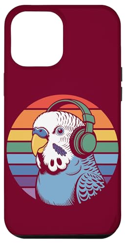 Budgie Sittich Kopfhörer DJ Wellensittich Hülle für iPhone 12 Pro Max von Parakeet Lover Gifts & Budgie Tees