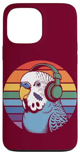 Budgie Sittich Kopfhörer DJ Wellensittich Hülle für iPhone 13 Pro Max von Parakeet Lover Gifts & Budgie Tees