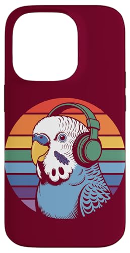 Budgie Sittich Kopfhörer DJ Wellensittich Hülle für iPhone 14 Pro von Parakeet Lover Gifts & Budgie Tees