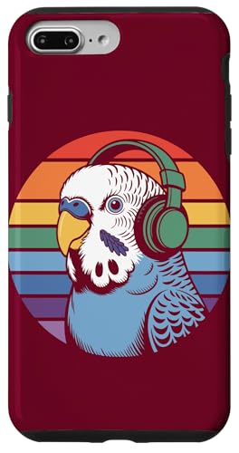 Budgie Sittich Kopfhörer DJ Wellensittich Hülle für iPhone 7 Plus/8 Plus von Parakeet Lover Gifts & Budgie Tees