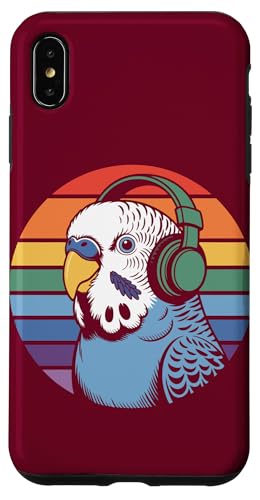 Budgie Sittich Kopfhörer DJ Wellensittich Hülle für iPhone XS Max von Parakeet Lover Gifts & Budgie Tees