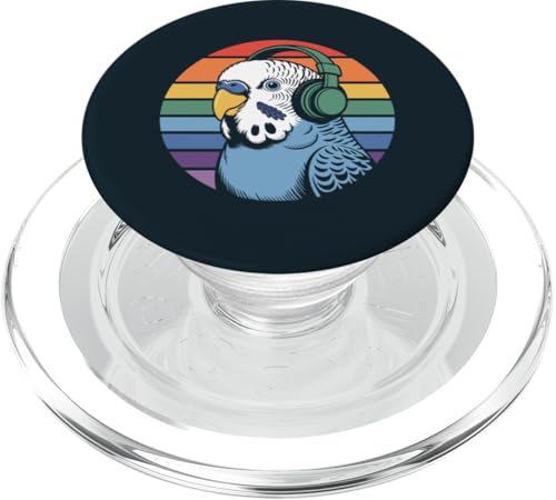 Budgie Sittich Kopfhörer DJ Wellensittich PopSockets PopGrip für MagSafe Budgie Sittich Kopfhörer DJ Wellensittich PopSockets PopGrip für MagSafe von Parakeet Lover Gifts & Budgie Tees