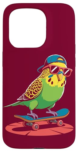 Skateboard Wellensittich Sittich Skating Wellensittich Hülle für iPhone 15 Pro Skateboard Wellensittich Sittich Skating Wellensittich Hülle für iPhone 15 Pro von Parakeet Lover Gifts & Budgie Tees
