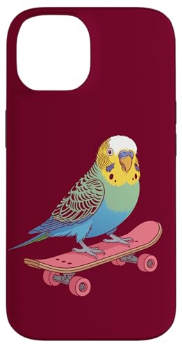 Skating Wellensittich Skateboard Wellensittich Hülle für iPhone 14 von Parakeet Lover Gifts & Budgie Tees