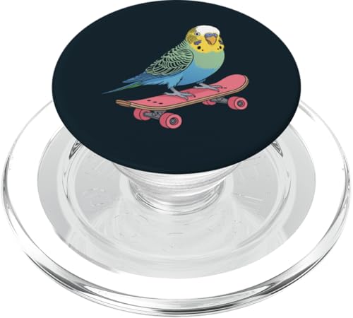 Skating Wellensittich Skateboard Wellensittich PopSockets PopGrip für MagSafe Skating Wellensittich Skateboard Wellensittich PopSockets PopGrip für MagSafe von Parakeet Lover Gifts & Budgie Tees