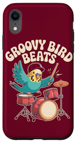Trommeln Wellensittich Sittich Schlagzeuger Wellensittich Hülle für iPhone XR von Parakeet Lover Gifts & Budgie Tees