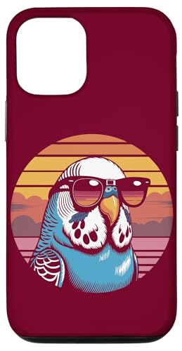 Vintage Wellensittich Sonnenbrille Wellensittich Hülle für iPhone 12/12 Pro von Parakeet Lover Gifts & Budgie Tees