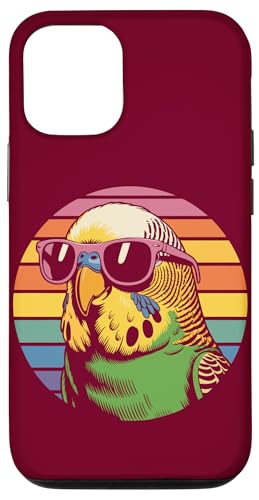Vintage Wellensittich Sonnenbrille Wellensittich Hülle für iPhone 12/12 Pro von Parakeet Lover Gifts & Budgie Tees