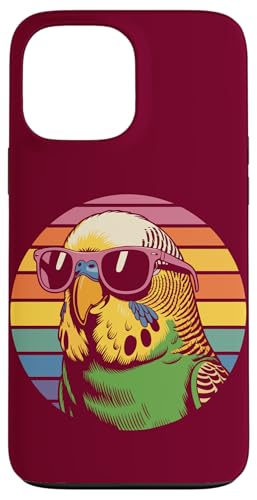 Vintage Wellensittich Sonnenbrille Wellensittich Hülle für iPhone 13 Pro Max von Parakeet Lover Gifts & Budgie Tees