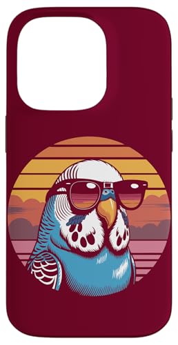 Vintage Wellensittich Sonnenbrille Wellensittich Hülle für iPhone 14 Pro von Parakeet Lover Gifts & Budgie Tees