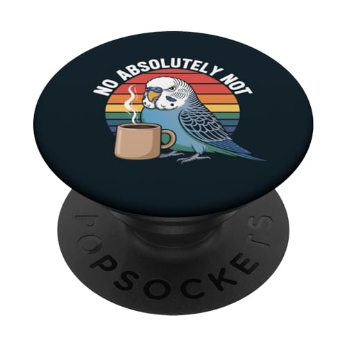 Wellensittich Büro Kaffee Wellensittich PopSockets Klebender PopGrip von Parakeet Lover Gifts & Budgie Tees